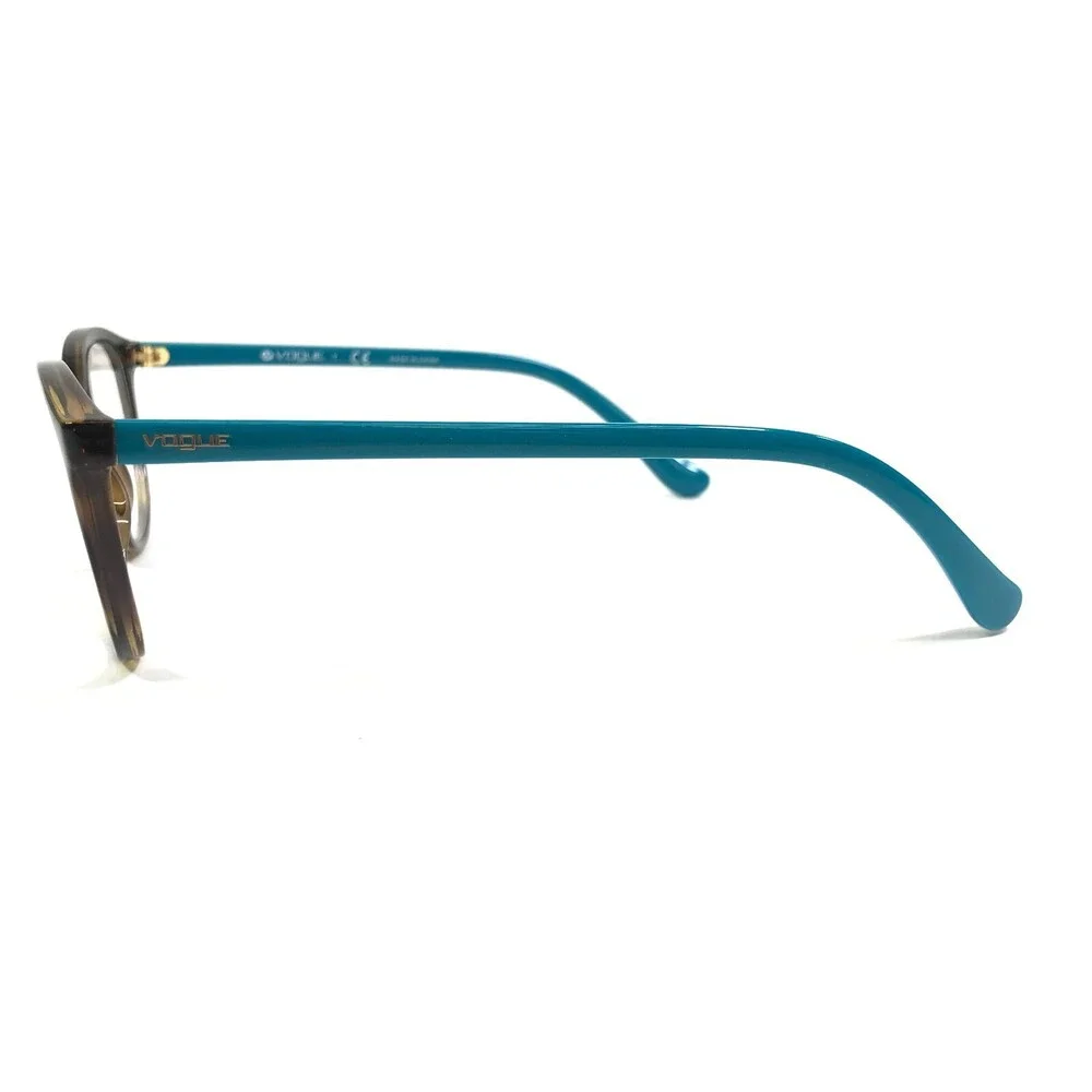 Vogue Eyeglasses Frames VO5037 2393 Brown Blue Round Full Rim 51-17-140